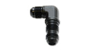 Vibrant -10AN Bulkhead Adapter 90 Degree Elbow Fitting - Anodized Black Only [VIB10612]