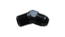 Vibrant -10AN to 1/2in NPT 45 degree elbow adapter fitting [VIB10297]