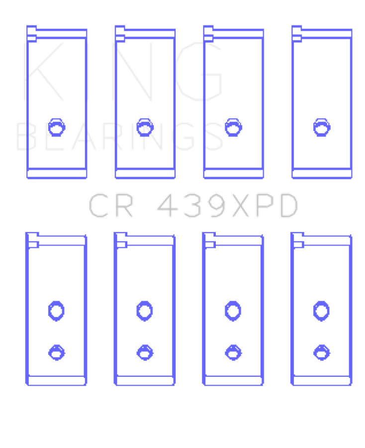 King Honda B-Series Dowel (Size STD) Performance Rod Bearing Set
