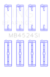 King Bearings Nissan VR38DETT VQ35HR VQ37HR Performance Crankshaft Main Bearings (Size +0.25)