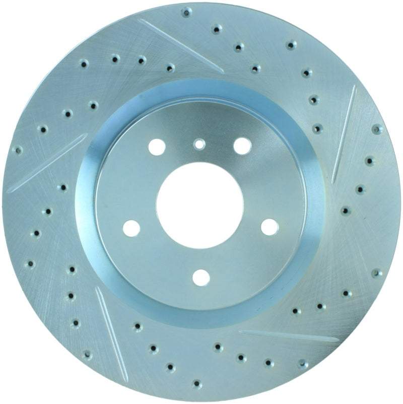 StopTech Select Sport Nissan Slotted and Drilled Left Front Rotor