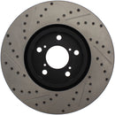 StopTech 07-08 Acura MDX SportStop Slotted & Drilled Left Front Rotor