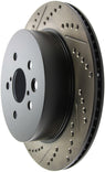 StopTech Power Slot 06-11 Lexus GS Series / 06-12 IS350 Rear Right Drilled & Slotted Rotor