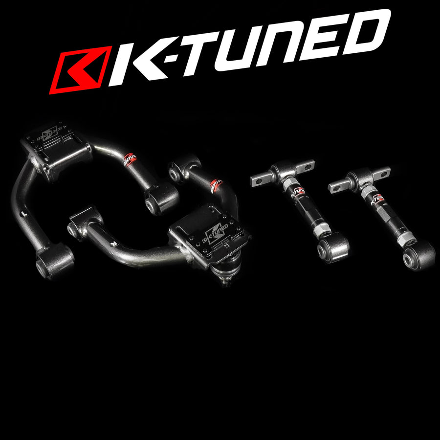 K-Tuned Honda Civic EG / DC2 Front and Rear Camber Kit Combo ( rubber bushing )