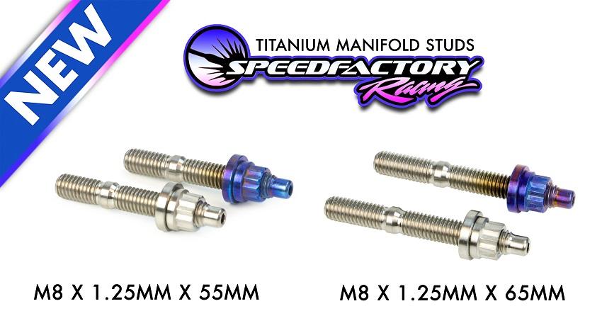 SpeedFactory Titanium Stud Kit - M8x1.25 10pcs - Extended Lengths