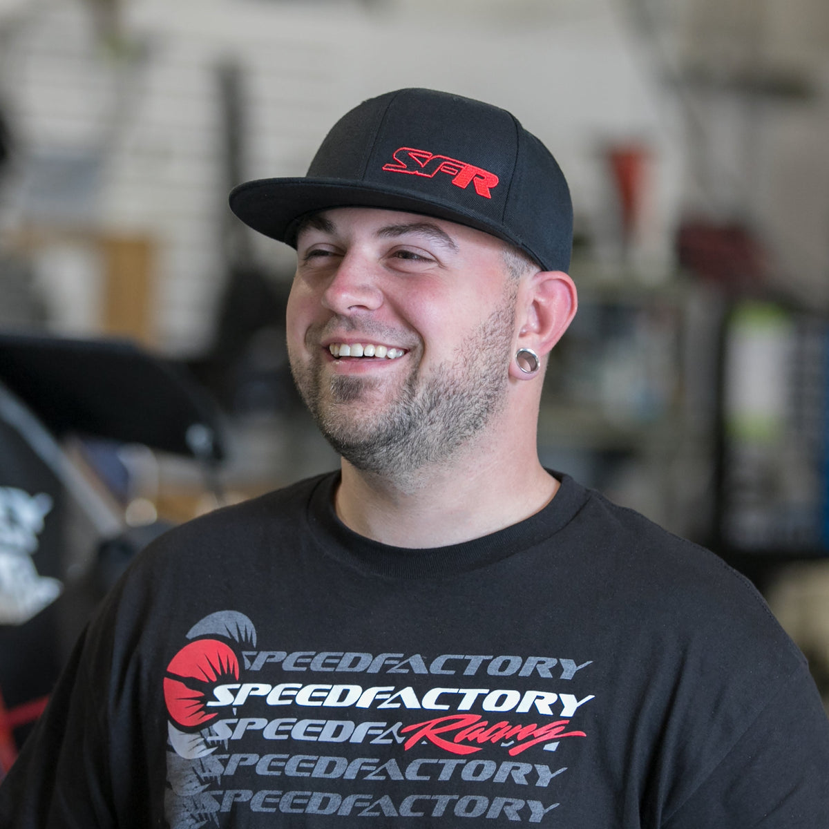 Speedfactory Rgo Logo SpeedFactory Racing SFR Logo Flex Fit Hat - Curved or Flat Bill ...